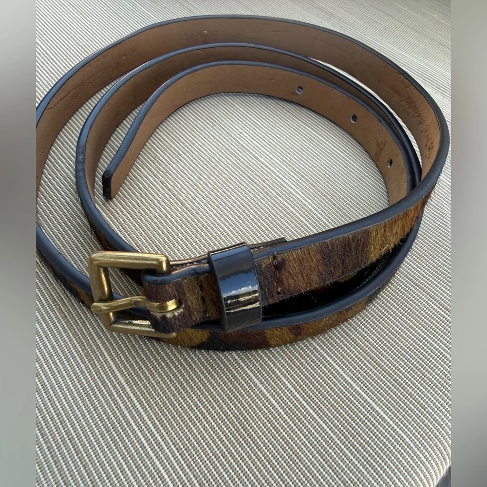 J.crew animal print camuflas belt Small - Picture 1 of 4